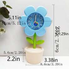 Decoración de mesa de escritorio/mesita de noche con forma de flor de plástico - multicolor - Ver 10