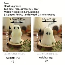 6 In A Box, Cute Little Ghost Scented Candles For Halloween - Multicolor - View 6