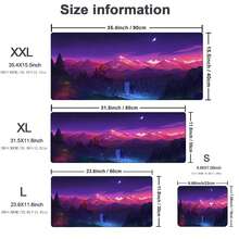 Oversized Deep Forest Firewatch Laptop Gaming Mouse Pad Gaming Mouse Pad Large Locking Edge Keyboard Deak Pad Cs Go LOL - Color - View 2