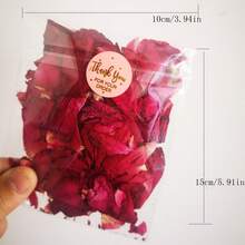 1 件玫瑰花瓣干花蜡烛装饰，适用于生日礼盒玫瑰装饰、派对活动场景装饰、浴缸玫瑰装饰、玫瑰仪式用品、婚礼生日节日装饰、家居卧室装饰、DIY 香薰蜡烛花卉装饰，适合所有季节