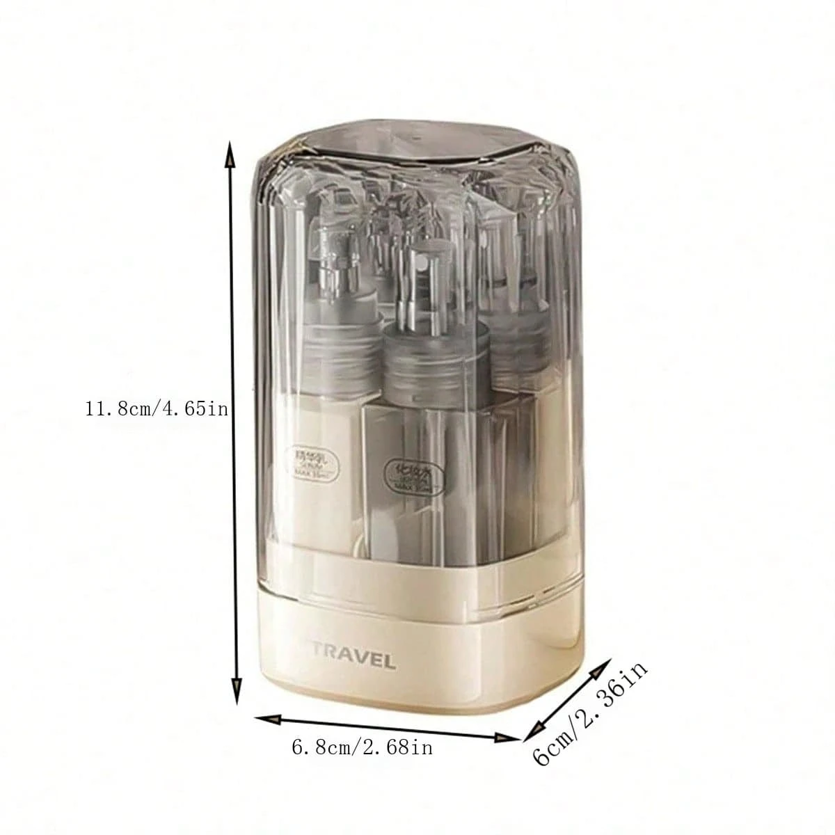 Travel Lotion Dispenser Bottles Portable 4In1 Vacuum Compression