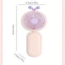 New Handheld Mini Fan Cute Cartoon USB Charging Portable Small Electric Fan Gift  ﻿ - Multicolor - View 2