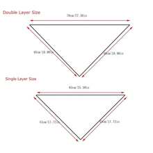1 pieza Bandana ajustable de doble cara en forma de triángulo para mascotas, apta para perros medianos y pequeños, diseño de sandía, hueso y conejo, ideal para primavera y verano - Multicolor - Ver 2