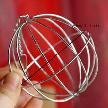 1pc Pet Rabbit Chew Ball, Hanging Grass Feeder Rack, Guinea Pig Stainless Steel Plated Grass Rack Ball Toy