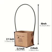 30入組，感謝多肉植物包裝適用於2英寸迷你盆，多肉盒子，牛皮紙禮品袋裝飾袖套，多肉標籤裝飾用於婚禮禮物想法，教師讚賞日，小型企業用品 - 彩色 - 查看 3