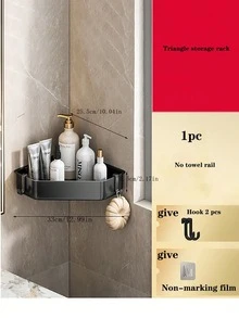 1 Giá Để Đồ Phòng Tắm Đa Năng, Kệ Để Đồ Hình Tam Giác Tiết Kiệm Không Gian - Một kích thước phù hợp với tất cả - Xem 8