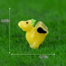 Solid Color Jurassic Dinosaur Model Resin Material Miniature Small Dinosaur Figures Triceratops, Pterosaur, Tyrannosaurus Rex Desktop Room Decoration. Beautifully Colored Dinosaur As Small Gift Or Reward For Children, And Mini Landscape. - Multicolor - View 8