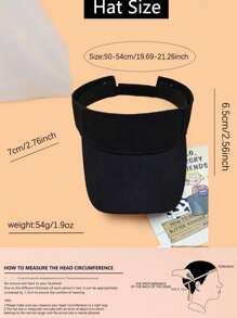 1入時尚休閒兒童遮陽帽，可調節女孩高馬尾網球帽運動男孩跑步高爾夫遮陽帽