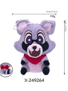 Indigo Park Plush Doll Rambly The Raccoon Gift, Home Decoration - Multicolor - View 6