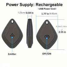 Outdoor Mosquito Repellent, Portable Insect Repellent, Electronic Pest Controller, Electric Insect And Pest Repellent USB Rechargeable Ultrasonic Mouse Repellent, Camping Insect Repellent Artifact, Wild Portable Pest Repellent, No Pesticides - Multicolor - View 3