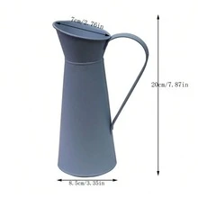 1 件复古破旧别致花瓶锡罐水罐金属婚礼家居装饰 20 厘米，家居装饰，花瓶，餐桌装饰 - 彩色 - 查看 8