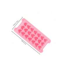 1 件创意心形冰格模具，冷冻制冰机，家用软硅胶冰格储存盒 - 彩色 - 查看 8