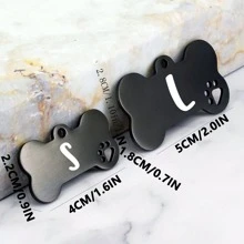 Dog Tag, Dog ID Tag, Dog Name Tag, Custom Dog Tag, Engraved Dog Tag, Dog Tag Personalized, Black Dog Tag Personalized For Dogs, Bone Dog Tag,No Lettering - Multicolor - View 2