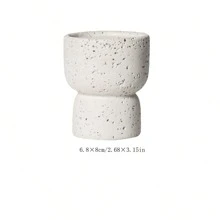 1pc Minimalist Natural Texture Cement Aromatherapy Candle Holder DIY Home Decorative Crafts Candlestick Best Gifts Birthday Graduation