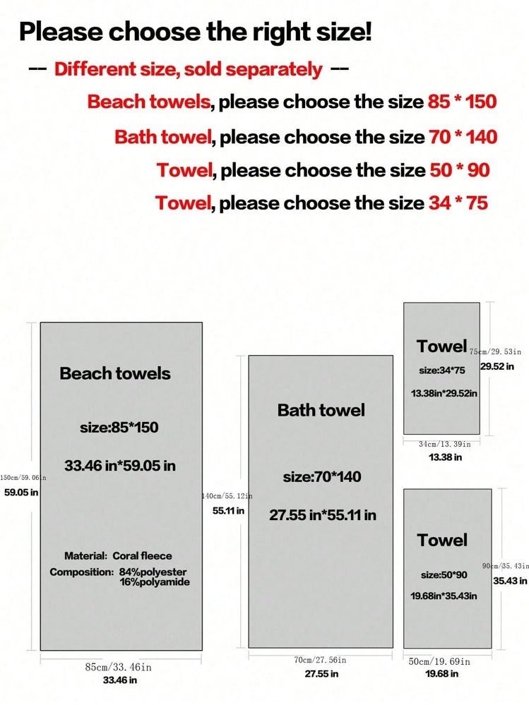 1/2条轻薄珊瑚绒纯色菠萝图案毛巾，方便用作手巾/浴巾，情侣套装，柔软亲肤的浴室毛巾，适用于浴室、酒店、健身房、旅行、送礼、沙龙、运动、户外、海滩、学校、返校季、旅行配件、家居用品。 - 灰色 - 查看 3