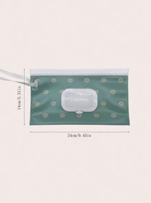 1pc Lightweight And Portable Flip Cover Self-Sealing Tissue Storage Bag For Baby Travel - Multicolor - View 3