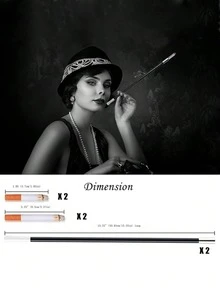 CLESEN Cigarette Prop Realistic Smoke Stick Party Dress-Up Magic Toy Prank Prop For Film, Game, And Animation - Multicolor - View 3