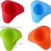 1pc Random Color Silicone Egg And Meatball Holder, Kitchen Gadget For Dining - Multicolor - View 6