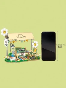 LOZ 新品积木益智儿童拼装玩具露营帐篷模型套装咖啡车创意摆件男孩女孩小颗粒积木生日礼物房间装饰 - 彩色 - 查看 3