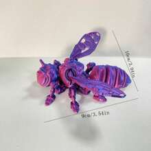 1入組3D印花機械蜜蜂玩具，逼真家居裝飾擺件，可動關節，優質兒童模型手辦，活動式機械送禮玩具或居家擺飾 - 多色 - 查看 2