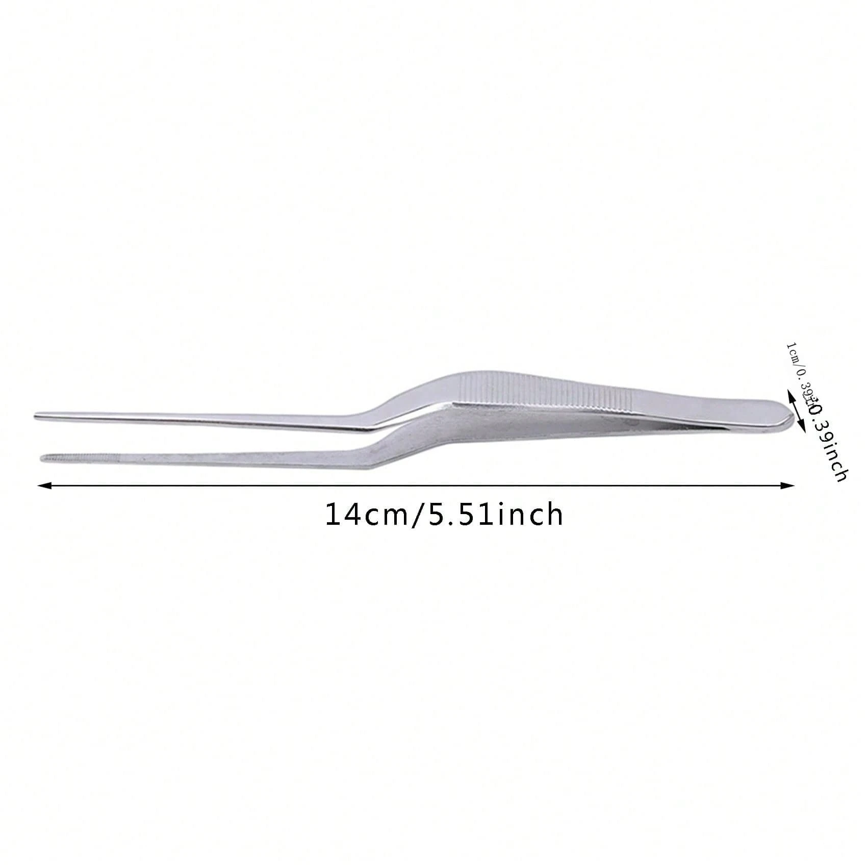 1pc Professional Stainless Steel Tweezer EarPick Tool Bending Straight