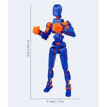 1 pieza Figura de acción de maniquí móvil Lucky 13 de 8+años, juguete decorativo de ensamblaje DIY creativo, regalo antiestrés