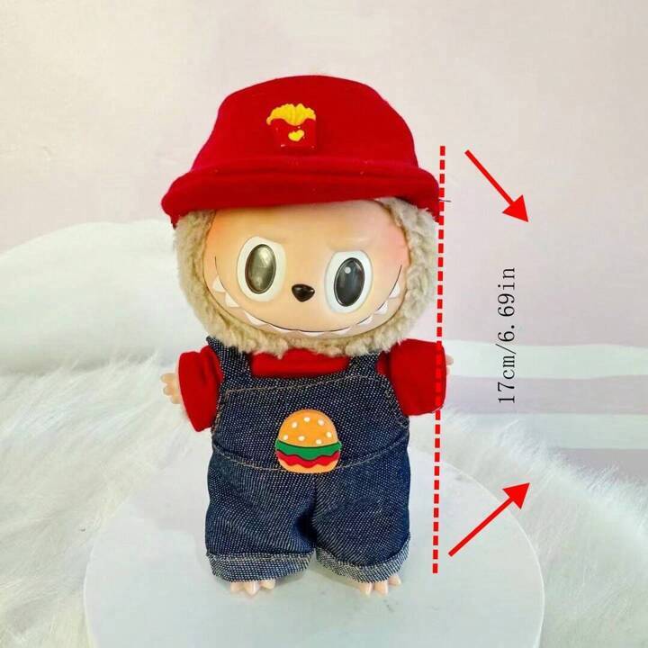 Süße Lbu Puppenkleidung - Weicher Kapuzenpulli Für 17cm La Bubu Plüschpuppen