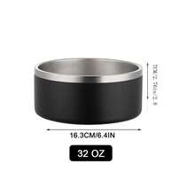 Dog Bowl, Non Slip Stainless Steel For Large Dogs,Dog Water Bowl, Dog Food Bowls,Rubber Bottom Dog Dish, Pet Feeding Bowls Rustproof,Double Wall Insulated - Multicolor - View 2