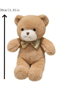 Boneca de Pelúcia Fofa de Urso de Pelúcia Cartoon - Animal de Pelúcia Macio, Presente de Aniversário Perfeito e Decoração Doméstica, Almofada Companheira de Sono para Sala de Estar, Sofá, Quarto, Criado-Mudo