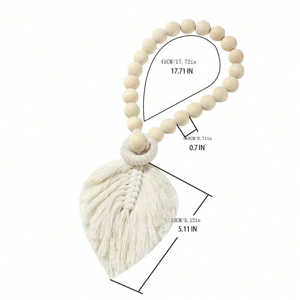 1pc Tassel & Wooden Bead Curtain Tie-Backs, Simple Hotel/Home ...