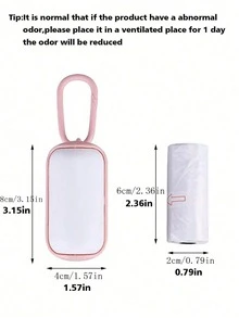 2pcs Random Color Portable Dog Poop Collector With Waste Bag And Bin (Includes 1 Roll Of Waste Bags) Pet Cleaning Tools - Multicolor - View 2