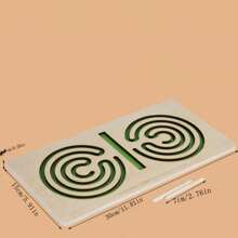 1set Left & Right Brain Development Toys, Pen Drawing Trajectory Training Wooden Educational Toys, Developmental Toys, Holiday Gift - Multicolor - View 9