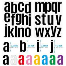 4/6 Stücke/Set wasserfeste Vinyl Buchstaben & Zahlen Aufkleber, 10 cm groß Groß- & Kleinbuchstaben, Symbole, Zahlen Aufkleber (Kombi 12 Stücke Schwarz + Weiß), für Schuldekoration, Heimdekoration, Briefkasten, Regale, Beschriftung, verwendbar auf Briefkasten, Fahrrad, Auto, Fenster, Tür, Schilder, Adresszahlen, Fahrzeug, Heimdekoration, Schulsachen