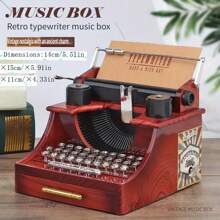 复古打字机设计音乐盒装饰、家居装饰、生日礼物 - YL2021 - 查看 2