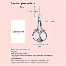 4.7 英寸蝴蝶眉毛剪女士小睫毛剪、裁缝剪、线剪、不锈钢鼻胡须胡须剪、工艺品、艺术品、针线活散纱、DIY 工具 - 1PC - 查看 2