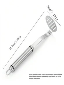 1pc Kitchen Potato Masher, Sweet Potato Ricer Crusher - True Color - View 2