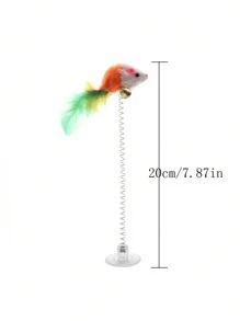 Conjunto de Brinquedos Divertidos e Interativos de Bolas e Ratos Rolantes para Gatos se Divertirem e Aliviar o Tédio - Cores Aleatórias