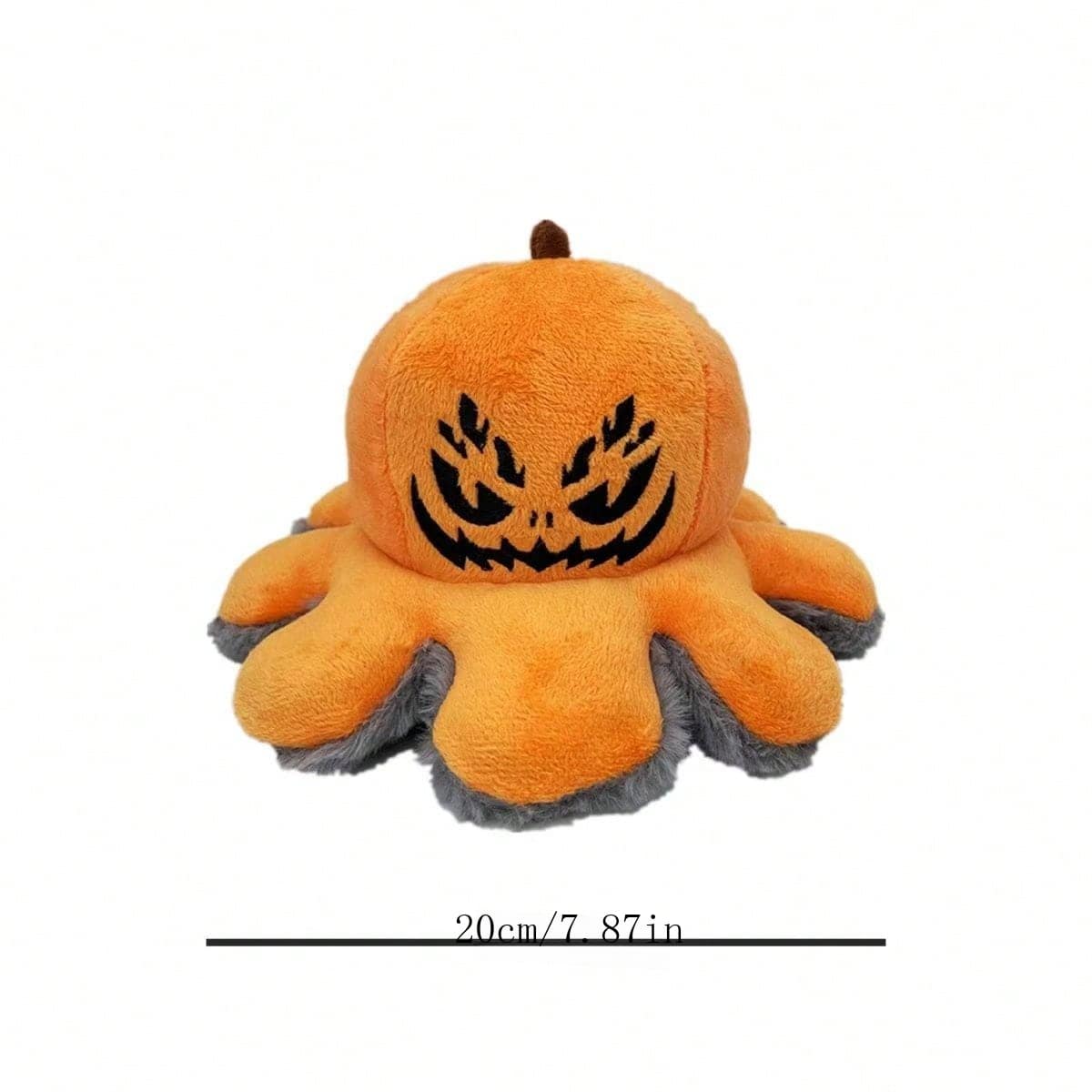 1 búp bê hình bí ngô, nhện, bạch tuộc có thể đảo ngược dùng cho lễ Halloween, món quà trang trí Halloween 2 trong 1 - Nhiều màu - Xem 4