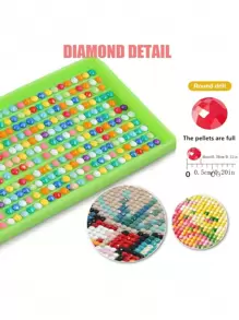 成人 5D 钻石画套装，全钻山水画，带圆形钻石，帆布 DIY 工艺套装，马赛克家居墙面装饰，适合初学者的项目，日本樱花山景