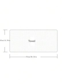 5pcs Black Quick-Dry Highly Absorbent Multipurpose Towels For Home Use