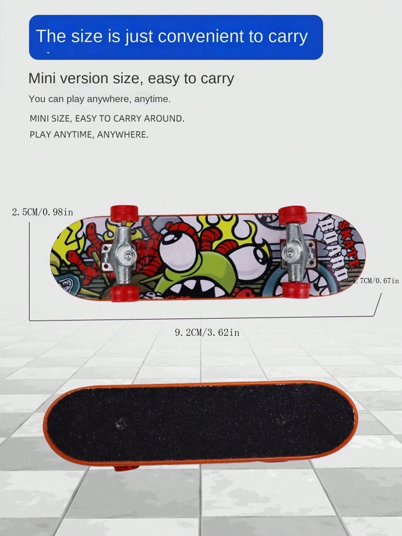Monopatín De Dedo De Madera De Arce – Juguete En Miniatura Con Ruedas De Bolas, Ideal Para Skaters Y Regalos