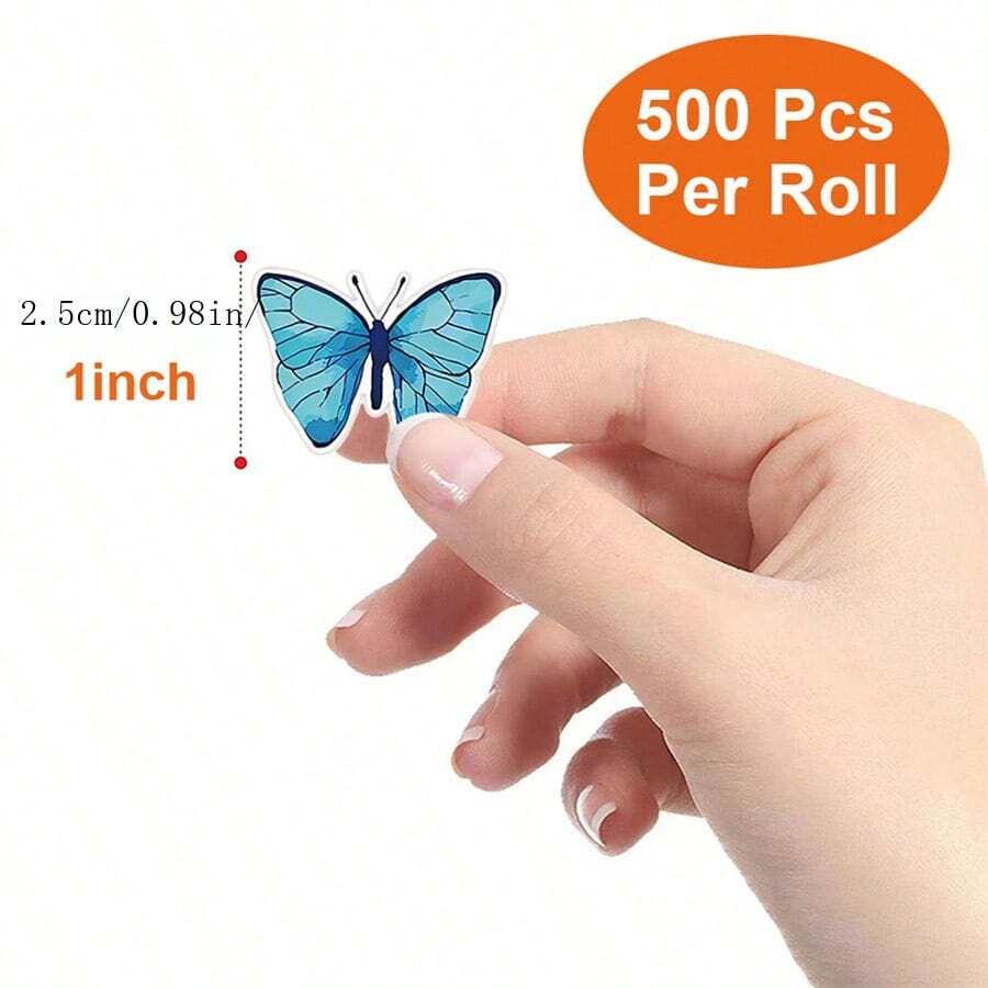 500 Autocollants Floraux Vintage - Imperméables, Réajustables - Pour Scrapbooking, Déco DIY