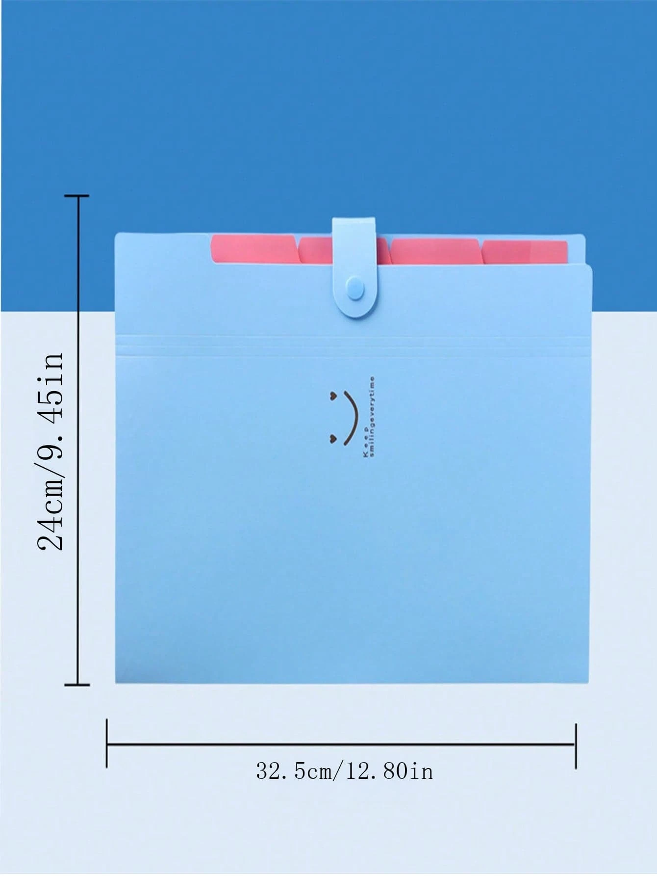 Smiling Face Folder, Student Multi-Layer Folder, A4 Organ Bag, Random ...