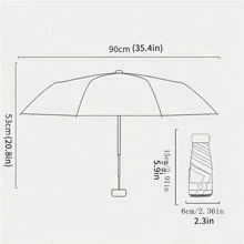 Mini UV Protection Umbrella, 6 Ribs, Gold-Coated Fabric, Lightweight, Compact Pocket Umbrella, Gift Umbrella For Ladies Boy Valentine Heart Valentine Summer Cooling,Beach,Travel