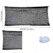 Halloween Ragged Cloth, Spider Web Halloween Decor For Outdoor And Indoor Party, Yard, Entrance, Haunted House, Windows, Home - Multicolor - View 2