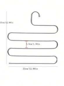 Giá để quần 2 lớp 5 lớp bằng thép không gỉ Giá treo quần áo nhiều lớp loại S - Nhiều màu - Xem 5