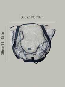 1pc EVA Waterproof And Windproof Stroller Rain Cover For Doona Stroller And Infant Car Seat, Suitable For Outdoor Winter Use