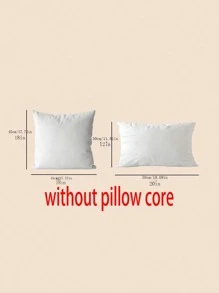 1pc Tassel Decor Cushion Cover Without Filler - Green - View 5