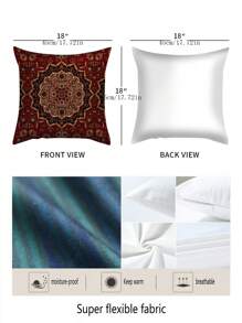 4pcs Bohemian Style New Polyester Plush Pillow Covers Set For Sofa