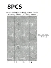 10PCS 6M/236.2in PVC Self-Adhesive Skirting Board Stickers, Waterproof And Moisture-Proof, Living Room, Bedroom, Foundation Line, Wall Sticker, Window Sill Board, Wall Corner Line, Edge Protection Sticker, Wall Border Kick Decoration, Wall Edge Sticker, Stickers, Wall Decal, Vinyl Decal For Home Decorations, Spring Decoration Items Refresh Your Home, Rama Decoration Stickers - Multicolor - View 3